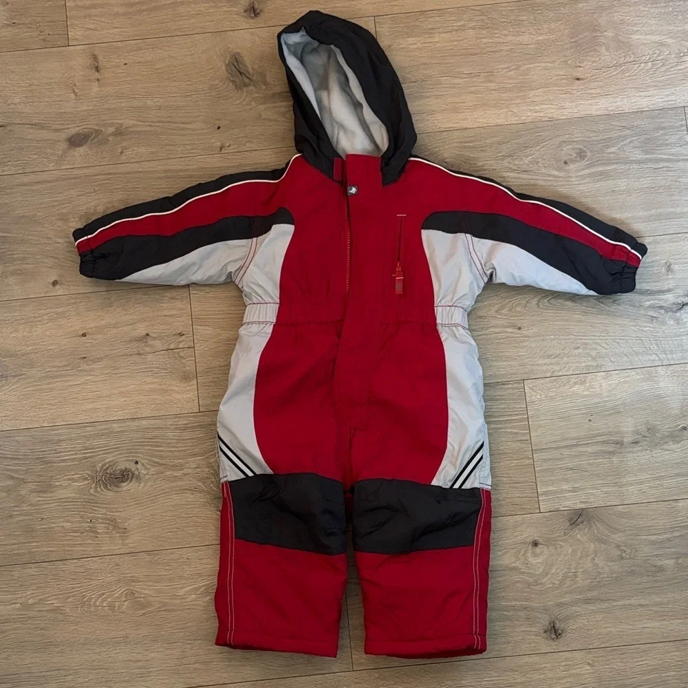 Vintage Old Navy Red and Black Snowsuit Toddler